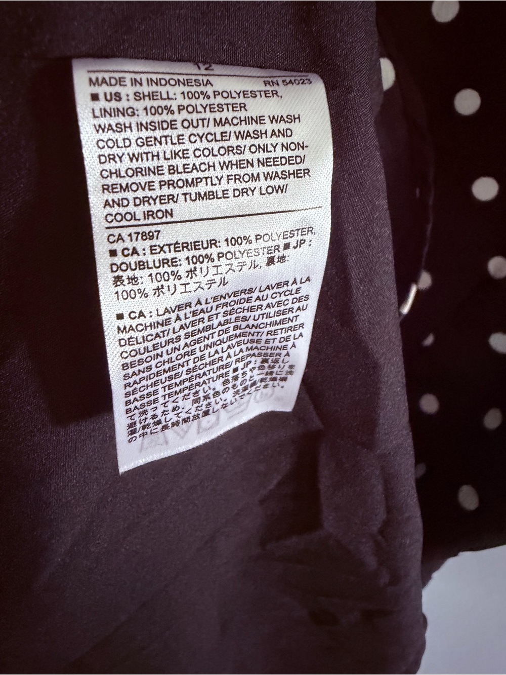 Banana Republic Brown Polka Dot Wrap Dress - Picture 9 of 10